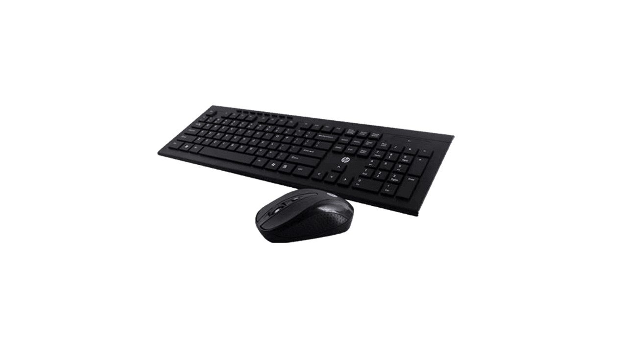 HP USB Wireless Keyboard and Mouse combo Spill Resistance, 10m Working Range
