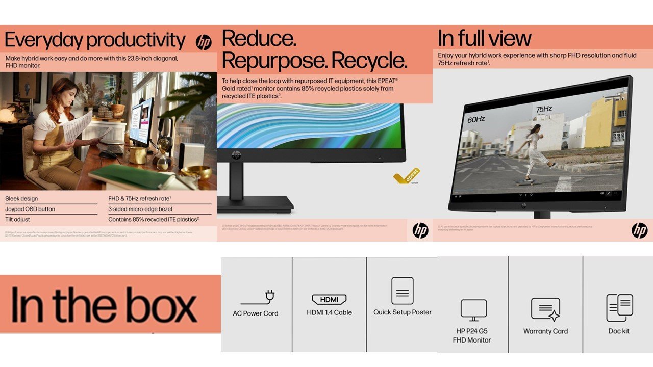 HP P24 G5 60.5 cm (23.8) FHD Monitor